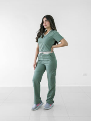 uniforme lotus coral mujer